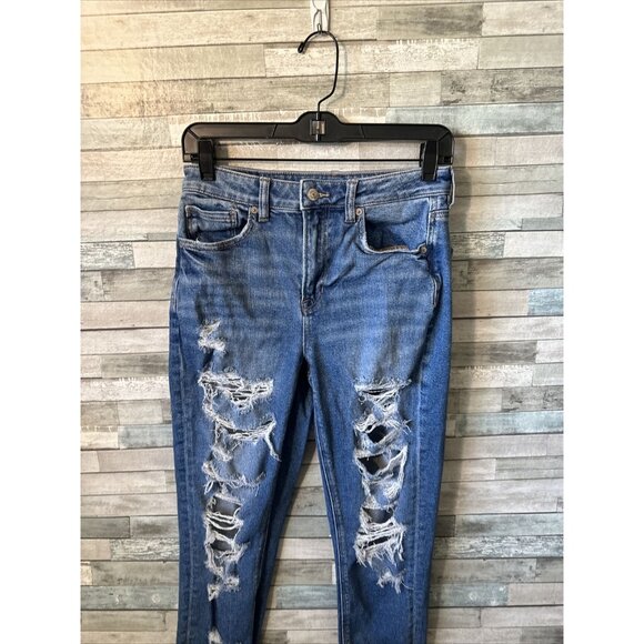 Women’s Maurice’s Mom Jeans Distressed Medium Wash Size 2 - Picture 3 of 16